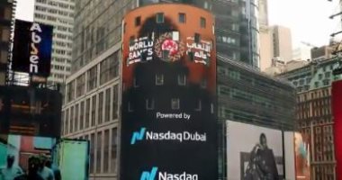 الحفل الختامى للأولمبياد الخاص بالإمارات يزين تايمز سكوير فى أمريكا.. فيديو