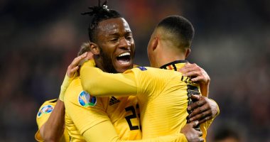 شاهد.. بلجيكا تتفوق على روسيا 2/1 فى شوط مثير بتصفيات "يورو 2020"