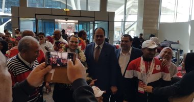 صور.. وصول الفوج الأول من بعثة الأوليمبياد الخاص المشاركة بدورة الألعاب العالمية بأبو ظبى 