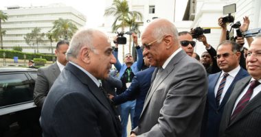 صور.. رئيس النواب يستقبل رئيس وزراء العراق بـ"البرلمان" بحضور رؤساء لجان نوعية