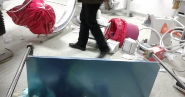 النيابة تعاين معهد القلب وغرفة القسطرة بعد تحطيمها لحصر التلفيات