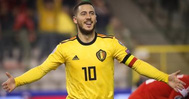 هازارد ينتظر ظهوره المئوى مع بلجيكا ضد قبرص الليلة بتصفيات يورو 2020 