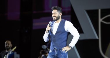 بعد إحيائه أكبر 3 حفلات فى تاريخ المملكة.. "هاتريك" تامر حسنى فى السعودية "صور"