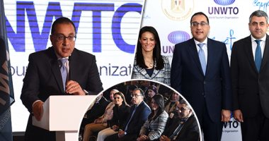 رئيس الوزراء بالمنتدى الإقليمي للابتكار التكنولوجي: الإصلاح الهيكلى لتطوير السياحة يحظى بتأييد الحكومة.. ومنظمة السياحة العالمية تهدي السيسى درعا تقديرا لدعمه القطاع.. مدبولى: الدولة تتعاون مع المؤسسات الدولية