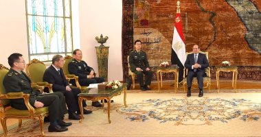 وزير دفاع الصين يؤكد للسيسى حرص بكين على تطوير علاقاتها الاستراتيجية مع مصر