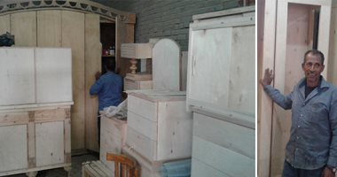 صور.. قصة نجاح جديدة بدعم "تنمية المشروعات" بالمنوفية.. "داوود" حصل على قرضين بـ150 ألف جنيه.. ويؤكد: "الجهاز مدلى إيده وحافظلى على ورشة النجارة".. ووفرت فرص عمل وأنصح الشباب بتحقيق أحلامهم بقروض الجهاز