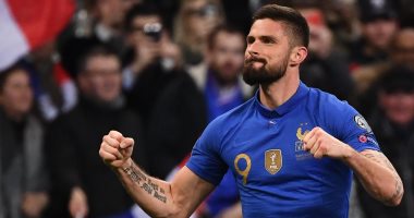 جيرو يدخل نادى المائة مع منتخب فرنسا فى ودية أوكرانيا