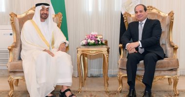 الرئيس السيسى يستقبل محمد بن زايد فى الإسكندرية.. صور