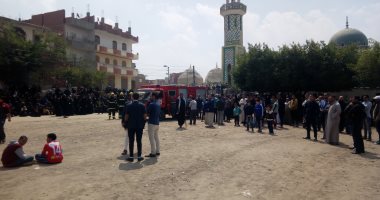 صور .. تشيع جثمان معاون مباحث بلبيس فى جنازة عسكرية وشعبية مهيبة