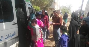 الكشف على 2500 مواطن فى القافلة الطبية بالكاشف الجديد بدمياط 