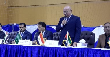 صور.. افتتاح البطولة العربية لأندية الكاراتيه وتدشين الشعار الجديد للاتحاد العربي 