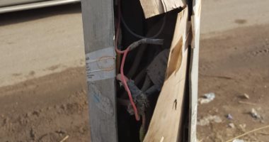 شكوى من تهالك أعمدة الانارة بمدنية ابوجماد بالشرقية