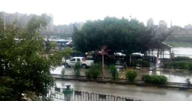 صور.. موجة أمطار ورياح تضرب قرى ومدن القليوبية