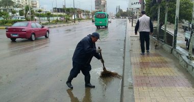 صور.. قبل ساعات من مباراة القمة.. موجه من الطقس السئ تضرب الإسكندرية 