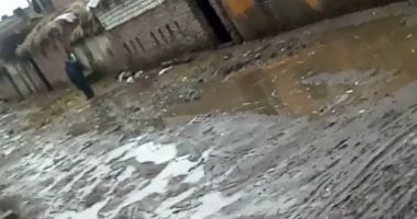  شكوى من تراكم مياه الأمطار والصرف الصحى بعزبة ابو العزائم بكفر الشيخ