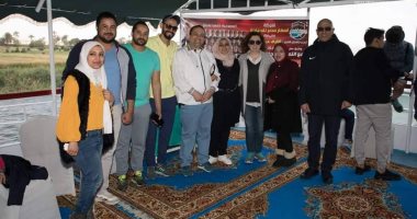 صور.. أشرف عبد الباقى وفرقته الجديدة يدعمون السياحة فى المنيا