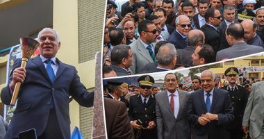 صور.. الجيزة تحتفل بعيدها القومى الـ100.. المحافظ يشعل شعلة النصر بـ"الشوبك".. والأهالى يستقبلونه بالأعلام والزغاريد والخيول.. ويفتتح مدرسة بقرية الطرفاية.. ويتفقد مصنعا للزيوت العطرية بالبدرشين