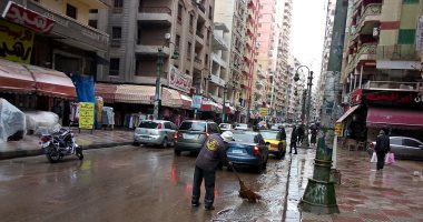 لليوم الثالث.. استمرار هطول الأمطار على الإسكندرية "صور"