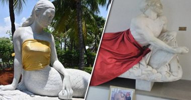 تغطية التماثيل مش فى أندونيسيا بس.. دا حصل فى إيطاليا وأستراليا.. صور 