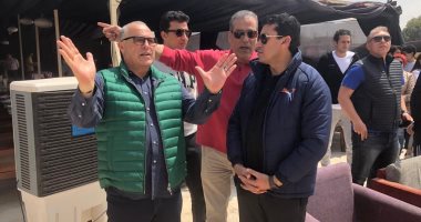 وزير الرياضة وأبو ريدة يتفقدان موقع إجراء حفل قرعة أمم أفريقيا 2019..صور