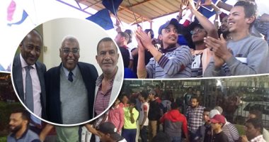 صور.. بعد الصعود للممتاز.. "أسوان" يلعب فى دورى الأضواء والشهرة للمرة العاشرة خلال تاريخه.. مدرب الفريق: مشوار مجهود انتهى بالنجاح.. ونهدى الفرحة لروح "بونتو".. رئيس النادى: لم نخسر إلا مباراتين