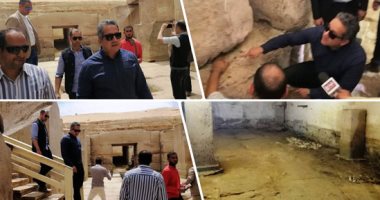 بحضور 40 سفيرا لدول أجنبية وعربية.. الآثار تفتتح مشروع تطوير "أبيدوس" بتكلفة 42 مليون جنيه.. خالد العنانى يشهد افتتاح مشروع خفض منسوب المياه الجوفية بـ"الأوزيريون".. ومساعد الوزير: يهدف لتحقيق الرؤية الحضارية