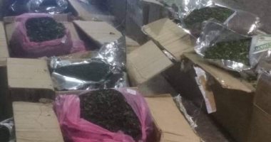 صور.. جمارك قرية البضائع بمطار القاهرة تضبط محاولتى تهريب مواد مخدرة