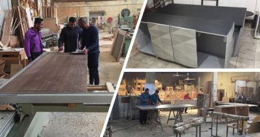 فيديو وصور.. قرض "تنمية المشروعات" حول هيثم أبو حديد خريج الهندسة لرجل أعمال.. حصل على 3 ملايين من الجهاز لتوسعة مصنع أثاث.. ويستعد لتصدير منتجاته للخارج.. ويدرب الشباب على "سر الصنعة" ويطالبهم بالعمل الحر