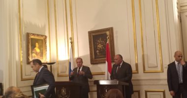 مؤتمر صحفى مشترك لوزيرى خارجية مصر وروسيا فى قصر التحرير غدا
