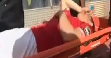 فيديو.. سعد سمير يغادر مواجهة صن دوانز على "نقالة".. ونزول ياسر إبراهيم