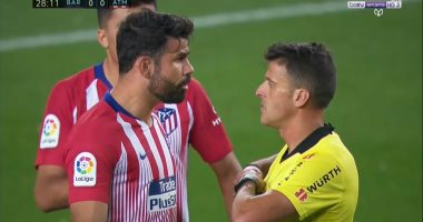 برشلونة ضد أتلتيكو.. طرد دييجو كوستا بعد سبّ الحكم