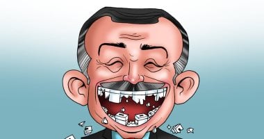 أردوغان بلا انياب بعد خسارة حزبه الانتخابات المحلية في كاريكاتير اليوم السابع