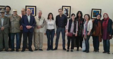 صور.. معرض "البادية" للدكتور أحمد محمد إبراهيم بـ"فنون جميلة الزمالك"
