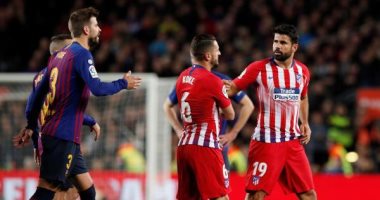 برشلونة ضد اتلتيكو مدريد.. كوستا يواجه خطر الإيقاف حتى نهاية الموسم