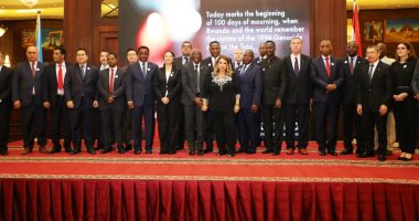 صور.. وزيرة البيئة تشارك بحفل سفارة رواندا لتأبين ضحايا الإبادة الجماعية 
