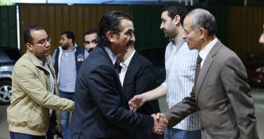 عبد العزيز عبد الشافى وأبو رجيلة وشلتوت يقدمون واجب العزاء لأسرة سعد سليط