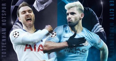 رقم قياسى لأجويرو وأريكسن فى قمة توتنهام ضد مانشستر سيتى