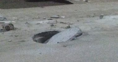 صور.. بلاعة صرف صحى  غير محكمة الغلق بحدائق الأهرام