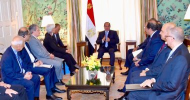 تفاصيل لقاء السيسى بـ"لاجارد".. الرئيس: شعب مصر له الدور الرئيسى فى نجاح جهود الدولة فى تنفيذ عملية الإصلاح.. ومديرة صندوق النقد الدولى تشيد بمؤتمرات الشباب.. وتؤكد التعاون لاستكمال آخر مراحل الإصلاح الاقتصادى