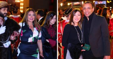 ليلى علوى وخالد صلاح وشريهان أبو الحسن فى العرض الخاص لمسرحية "الملك لير"