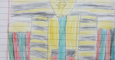 الطفل أدم يشارك اليوم السابع بصور من رسوماته 