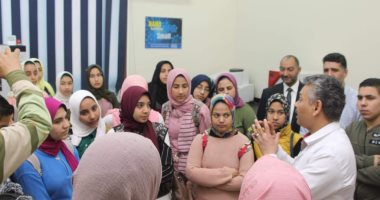 صور.. وفد طلابى فى زيارة تعريفية بجامعة كفر الشيخ