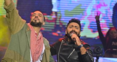 صور .. نجم الراب مونتانا يتألق فى حفله الغنائي الأول بمصر.. وتامر حسنى يفاجئ الجمهور بمشاركته