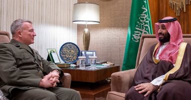 ولى العهد السعودى يبحث مع قائد القيادة المركزية الأمريكية التعاون فى محاربة الإرهاب
