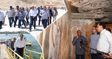 تفاصيل زيارة رئيس الوزراء للأقصر.. مدبولى يفتتح مقبرة "صف" فى البر الغربى بحضور 21 سفيرا.. ويلتقط "السيلفى"مع السائحين.. ويؤكد: نبنى مصر الحديثة ليتحدث عنها الأحفاد.. ووزير الأثار: المقبرة هدية مصر للعالم (صور)
