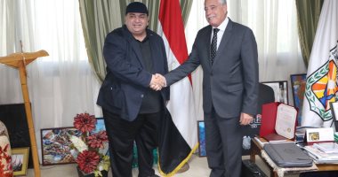 محافظ جنوب سيناء يستعرض و أمين"البحوث العربية" ترتيبات عاصفة الفكر العربي