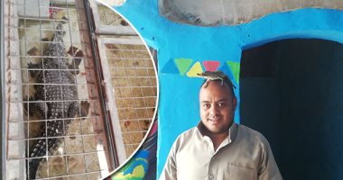 صور.. حكاية حب.. أحمد عادل 30 عاما فى تربية التماسيح بأسوان: "بحبهم أكتر من أبنائى ومصدر رزقى الوحيد".. ويؤكد: التمساح يتغذى على 5 كيلو سمك يوميا فى الصيف ويمتنع عن الأكل بالشتاء.. وأتعرض للأذى منه أحيانا