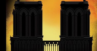 شاهد..   our lady لوحة كاتدرائية نوتردام على غلاف The New Yorker