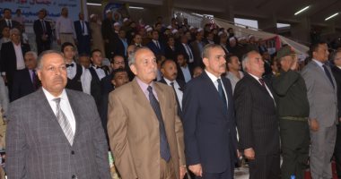 صور.. أسيوط تختتم احتفاليتها بالعيد القومى بحفل فنى وزفاف جماعى