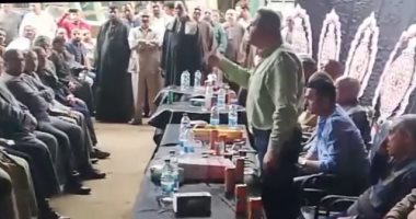 فيديو.. تجار العبور يحتشدون بمؤتمر جماهيرى للحث على المشاركة فى الاستفتاء